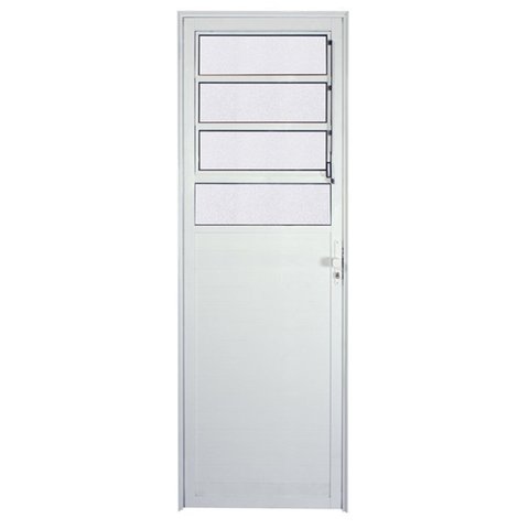 Porta Lambril de Alumínio Branco Basculante CMC Classic - Lado Esquerdo - 2.10 (A) x 0.90 (L)