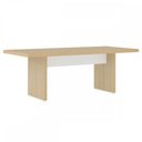 Ver imagem 2 de Mesa para Escritório Tamburato Carvalho/branco - Artany Móveis