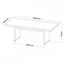 Ver imagem 4 de Mesa para Escritório Tamburato Carvalho/branco - Artany Móveis