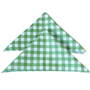 Ver imagem 1 de Kit 6 Pçs Guardanapo Tecido Allegra 100% Poliéster 35x35cm: Verde Xadrez