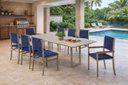 Ver imagem 1 de Conjunto Gourmet Náutica 8 Cadeiras Elegance Solare-azul