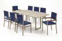 Ver imagem 2 de Conjunto Gourmet Náutica 8 Cadeiras Elegance Solare-azul
