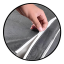 Ver imagem 4 de Capa para Maquina Lavar Eletrolux Consul C/ Zíper Cinza - P