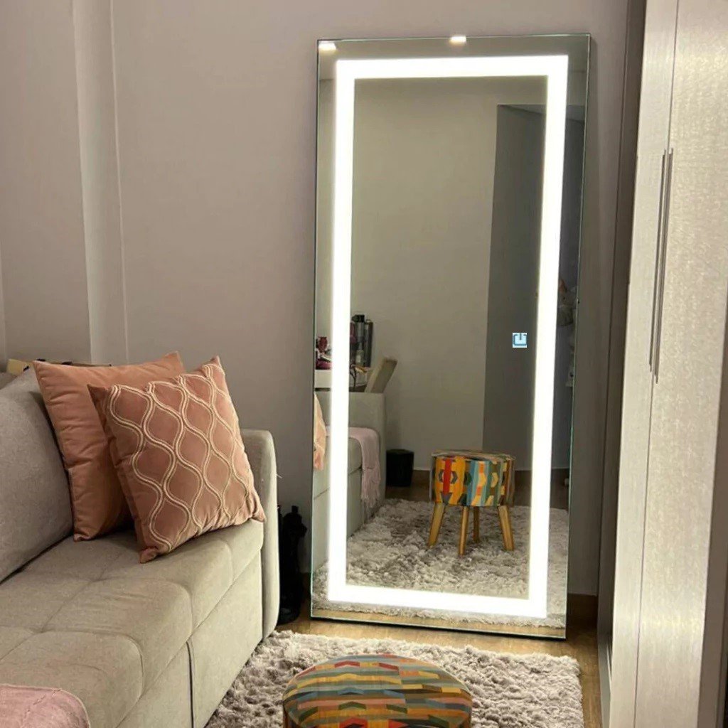 Espelho Jateado Iluminado com Led Frio e Touch 130x100cm Vertical - 9