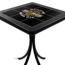 Ver imagem 1 de Mesa Madeira Azulejo 60x60cm - Bistrô Fixa 78cm - Preta - Harley Davidson