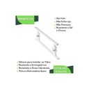 Ver imagem 7 de Puxador de Porta Vidro Pivotante Madeira Branco 40cm Ms Fs