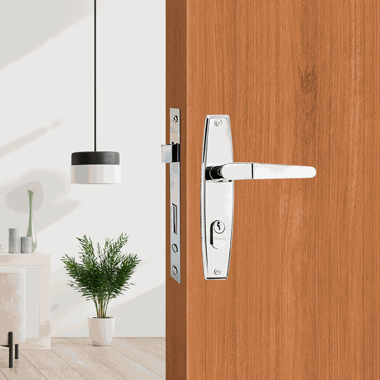 Conjunto Fechadura Externa 1000 Alavanca Cromado Silvana
