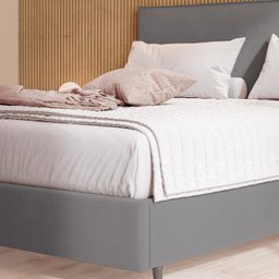 Cama Casal One Com Cabeceira Moderna Robusta Com Pé Eucalipto - 3