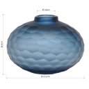 Ver imagem 3 de Vaso Moana Decorativo Cachepô Enfeite 11x15x15cm Vidro Azul