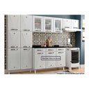 Ver imagem 6 de Cozinha Compacta Star New 3 Peças (2 Armários + 1 Paneleiro) CPT106 Branco/Preto - Telasul