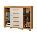 Ver imagem 6 de Cômoda Infantil Grande Havana Mdf 5 Gavetas e 2 Portas Fenix