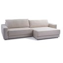 Ver imagem 1 de Sofá de 2 Lugares Assent Retráril,  2,85m Revestimento em sarja Creme