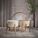 Ver imagem 2 de Puff Dual Palha 07 Carvalho Tampo Mdf Premium Sofisticado