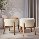 Ver imagem 4 de Puff Dual Palha 07 Carvalho Tampo Mdf Premium Sofisticado
