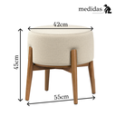 Ver imagem 3 de Puff Dual Palha 07 Carvalho Tampo Mdf Premium Sofisticado