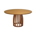 Ver imagem 1 de Mesa de Jantar Armonia 4 Lugares Redonda Laminado Cinamomo MDF 120cm