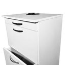 Ver imagem 2 de Mesa de Cabeceira com Rodízios - 2 Gavetas