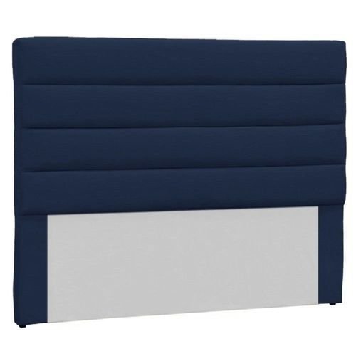 Cabeceira King Estofada Berlim Suede Azul Marinho -M&F Decor - 1