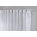 Ver imagem 2 de Cortina Voil Xadrez para Sala, Quarto e Cozinha 3,00 X 2,80 Cinza