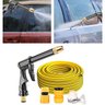 Mangueira Com Pressurizador 5 Metros Esguicho Lava Jato Carro Moto Calçada Chao Faxina Limpeza Ab.MI - 4
