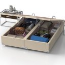 Ver imagem 5 de Box Baú Queen Bipartido Probel Luxo Suede