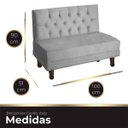 Ver imagem 6 de Canto Italy Confortável para Apartamento Cozinha e Restaurantes Suede Cinza