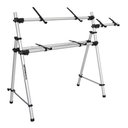 Ver imagem 1 de Rack Mesa Estante para 2 Teclado Musical Eletronico & Arranjador Yamaha Psr, Rolando, Korg, Casio...