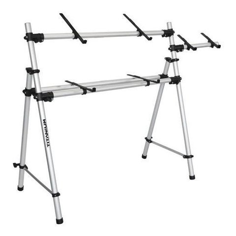 Rack Mesa Estante para 2 Teclado Musical Eletronico & Arranjador Yamaha Psr, Rolando, Korg, Casio...