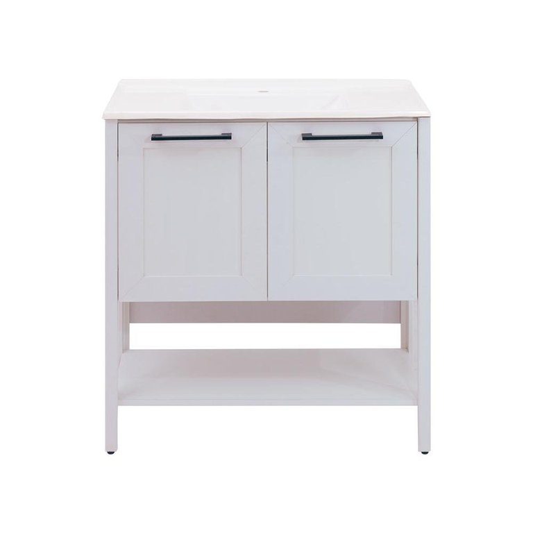 Gabinete Armário Banheiro Ditália 2 Portas Com Pia BN-02 cor:cinza Gabinete Armário Banheiro Ditália 2 Portas Com Pia BN-02 cor:cinza