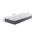 Ver imagem 2 de Cama Box Solteiro King 96x203 + Colchão Adapto Ecoflex Molas Ensacadas Courino Linho