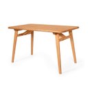 Ver imagem 6 de Conjunto de Jantar Mesa Retangular com 4 Cadeiras em Madeira Natural - Preto e Vermelho Preto e Verm