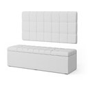 Ver imagem 2 de Kit Painel Rana 140 e Calçadeira Alpha Couro Aradecor