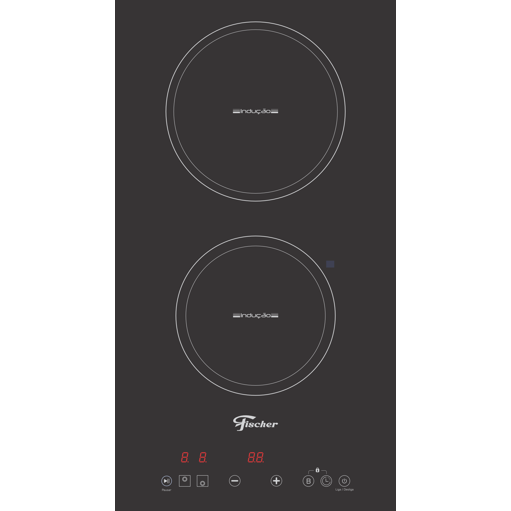 Cooktop Fischer 2b por Indução Vitrocerâmica Touch 220v