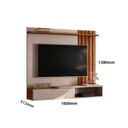 Ver imagem 3 de Painel Ripado Suspenso para TV até 65 Polegadas MDF 160CMX138CM Home Vegas