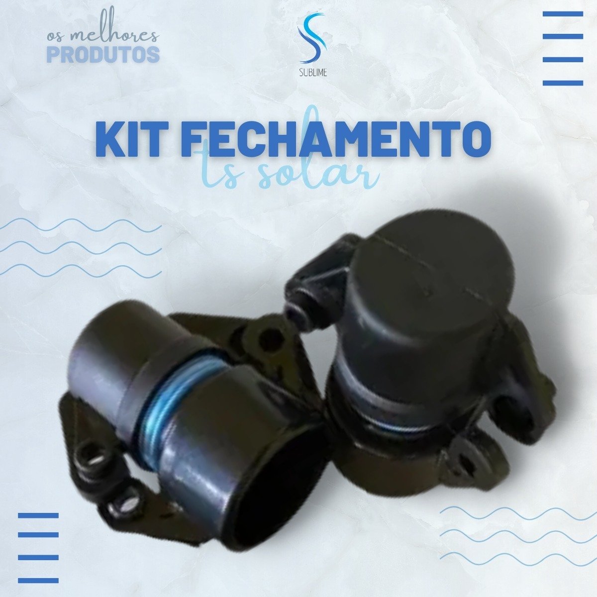 Kit Completo 36 Placas Coletoras 3 mt - Aquecedor Solar Piscinas - 32m² / 45.000 Litros - 6