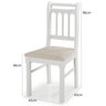 Conjunto Sala de Jantar Com 4 Cadeiras Madeira Maciça Mv Outlet Branco - 2