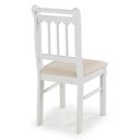 Ver imagem 3 de Conjunto Sala de Jantar Com 4 Cadeiras Madeira Maciça Mv Outlet Branco