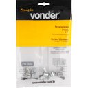 Ver imagem 2 de Porca Borboleta Zincada 1/4'' com 5 peças Vonder