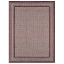 Ver imagem 2 de Tapete Retangular para Quarto 133 X 190 Cm Nature Eco Moldura Boucle Marrom - Clicklar