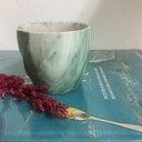 Ver imagem 1 de Vasos Em Cerâmica Mini Mesclados - Unidade Laranja Mesclado