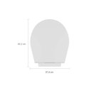 Ver imagem 4 de Assento Oval Universal Almofadado Soft Close Click com Fechamento Suave (pne) - Astra