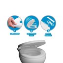 Ver imagem 5 de Assento Oval Universal Almofadado Soft Close Click com Fechamento Suave (pne) - Astra