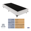 Ver imagem 2 de Cama Box Solteiro Branco Madeira 88x188