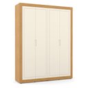 Ver imagem 4 de Berço Americano com Capitonê New Boucle e Guarda Roupa Tutto New 4 Portas Freijó Off White - Matic