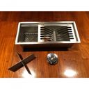 Ver imagem 3 de Calha Embutida Design Original em Inox para Pratos Bancada 48cm