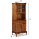 Ver imagem 4 de Cristaleira Arca e Oratório Madeira 4 Portas 1 Gaveta Pés Luis Xv 60630 Linz Móveis - Imbuia Glazer