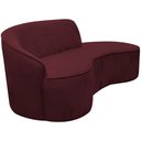 Ver mais imagens de Sofá Curvo 02 Lugares 150cm Eron Braço Direito Veludo Vermelho - Nexta Casa