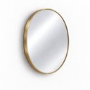 Ver imagem 2 de Espelho Decorativo Redondo Borda Dourada 80cm Luxo Goldenx