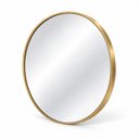 Ver imagem 4 de Espelho Decorativo Redondo Borda Dourada 80cm Luxo Goldenx