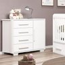 Cômoda Infantil 1 Porta 4 Gavetas Puxador Perfil Sweet Multimóveis - 1